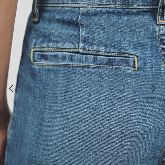 Nili Lotan Flora Denim Trouser | Mid-Rise | Wide-Leg | Classic Wash | Size 30 - Picture 6 of 16